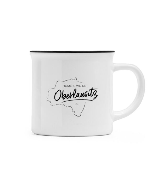 #HOME IS OBERLAUSITZ - Emaille Look Tasse-16
