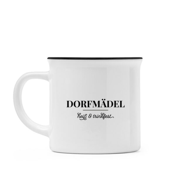 #DORFMÄDEL - Emaille Look Tasse-16