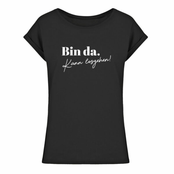 #BIN DA - Ladies Extended Shoulder Tee-16