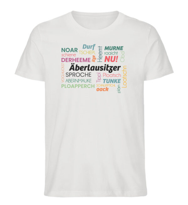 #ÄBERLAUSITZER SPROCHE BUNT - Herren Premium Shirt – Bild 2