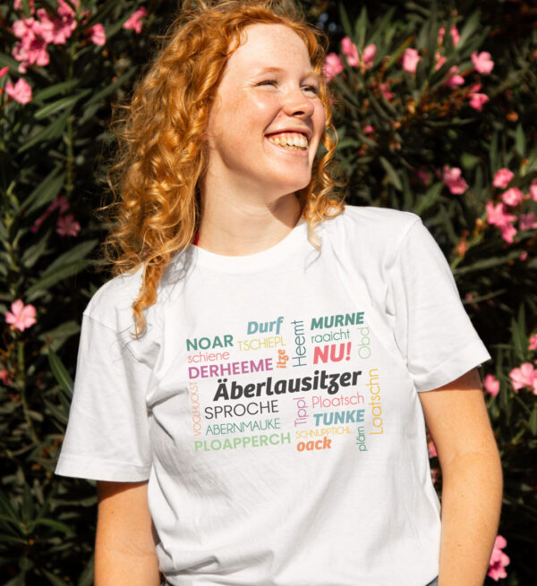 #ÄBERLAUSITZER SPROCHE BUNT - Herren Premium Shirt – Bild 4