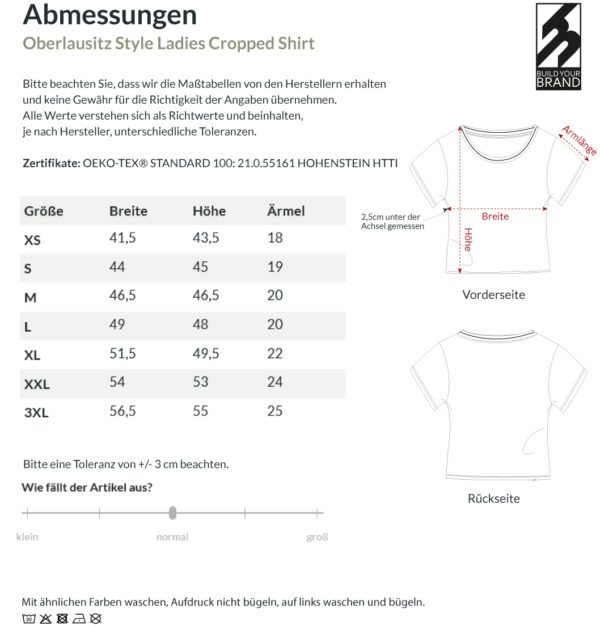 #WEEßTE WIE ICH MEENE? – Ladies Crop Top – Bild 3