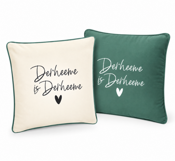 #DERHEEME - Kissen 2-farbig 40 x 40 cm (beidseitig bedruckt)