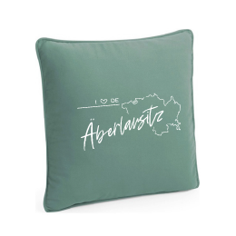 #I♥DE ÄBERLAUSITZ - Kissen 2-farbig 40 x 40 cm (beidseitig bedruckt) – Bild 2