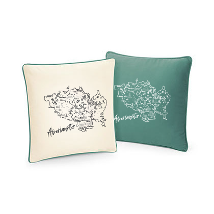 #KARTE - Kissen 2-farbig 40 x 40 cm (beidseitig bedruckt)