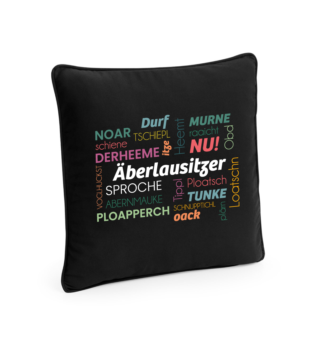 #ÄBERLAUSITZER SPROCHE - Kissen 2-farbig 40 x 40 cm (beidseitig bedruckt) – Bild 7