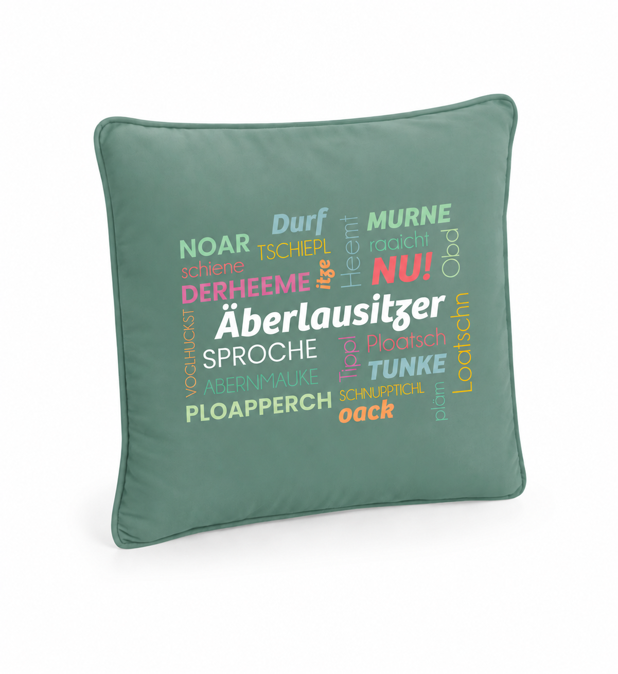 #ÄBERLAUSITZER SPROCHE - Kissen 2-farbig 40 x 40 cm (beidseitig bedruckt) – Bild 7