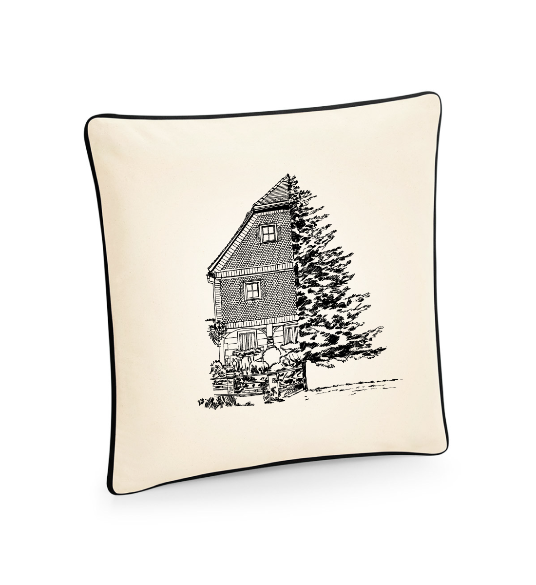 #UMGEBINDE/NATUR - Kissen 2-farbig 40 x 40 cm – Bild 7