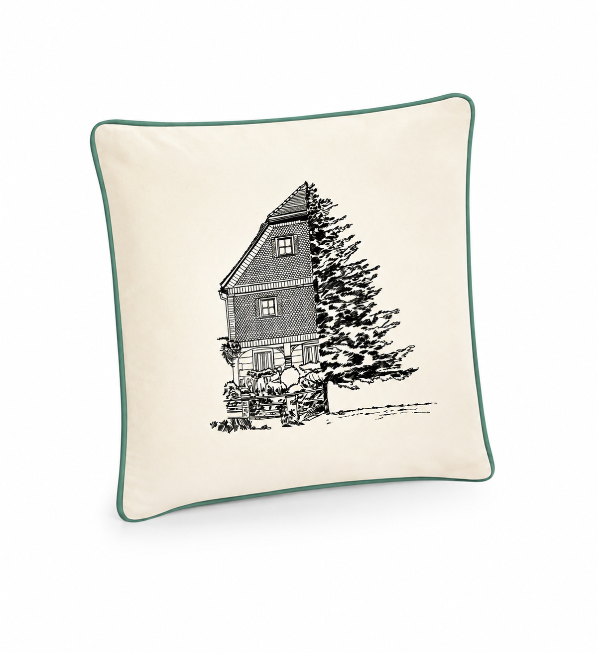 #UMGEBINDE/NATUR - Kissen 2-farbig 40 x 40 cm – Bild 7